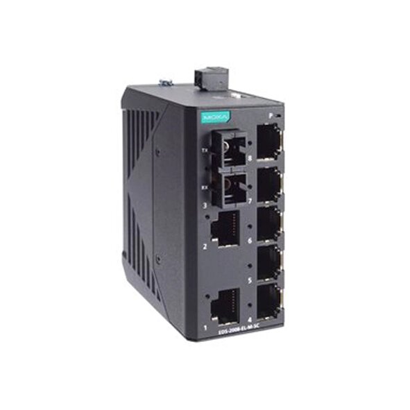 MOXA EDS-2008-EL-M-SC-T Unmanaged Ethernet Switches