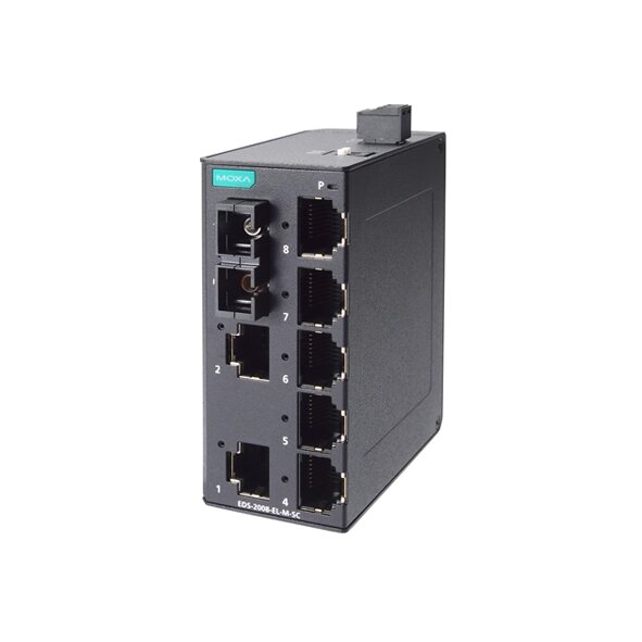MOXA EDS-2008-EL-M-SC Unmanaged Ethernet Switches