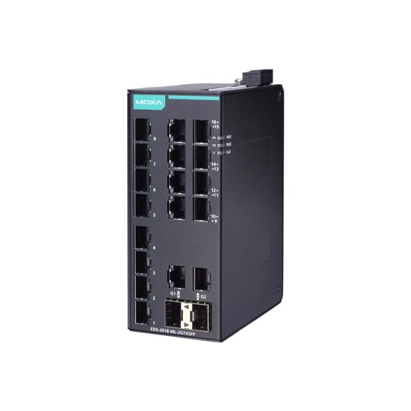 MOXA EDS-2018-ML-2GTXSFP-T Unmanaged Ethernet Switches
