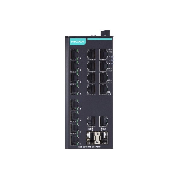 MOXA EDS-2018-ML-2GTXSFP Unmanaged Ethernet Switches