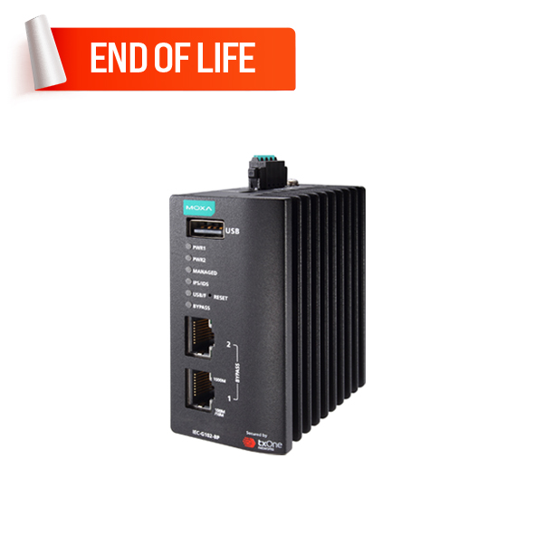 MOXA IEC-G102-BP-SA IPS with Hardware Bypass