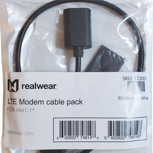 REALWEAR LTE 4G Modem (JACS) W/ Cable and Mount