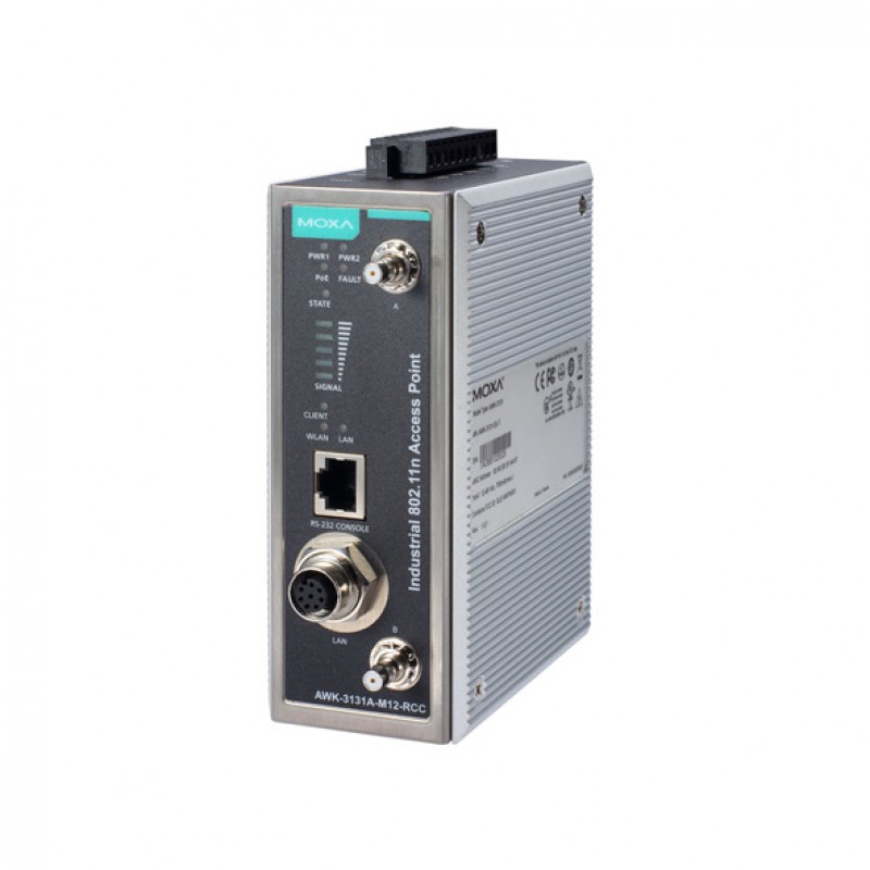 MOXA AWK3131AM12RCCJP Wireless AP/Client Easy World Automation