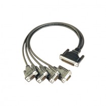 MOXA CBL-M44M9x4-50 Serial Cable