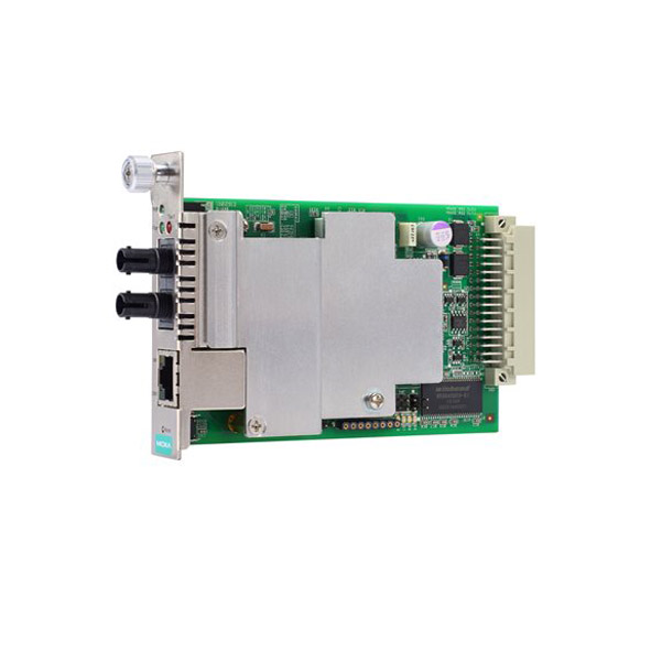 MOXA CSM-400-1213-T slide-in Ethernet-to-Fiber Media Converter