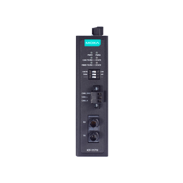 MOXA ICF-1171I-M-ST CANbus to Fiber Converter