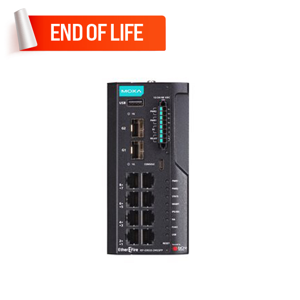 MOXA IEF-G9010-2MGSFP-Pro-H Industrial IPS Firewall
