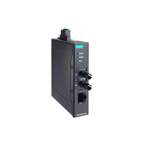 MOXA IMC-P21A-G2-M-ST Ethernet to Fiber Converter