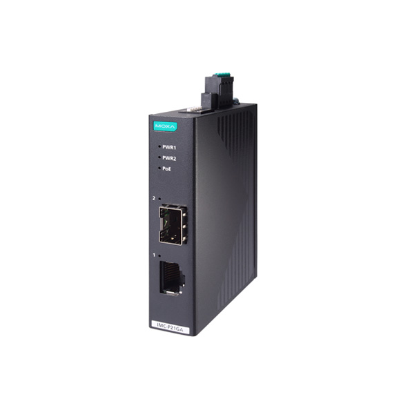 MOXA IMC-P21GA-G2 Ethernet to Fiber Converter