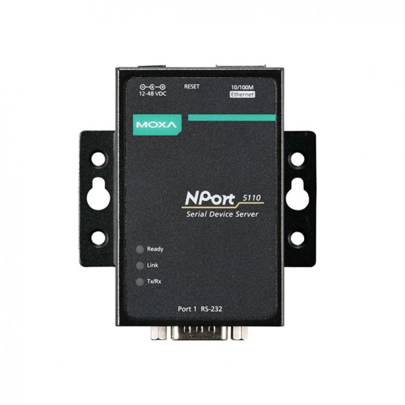 MOXA NPort 5110 w/ Adapter Serial to Ethernet Device Server