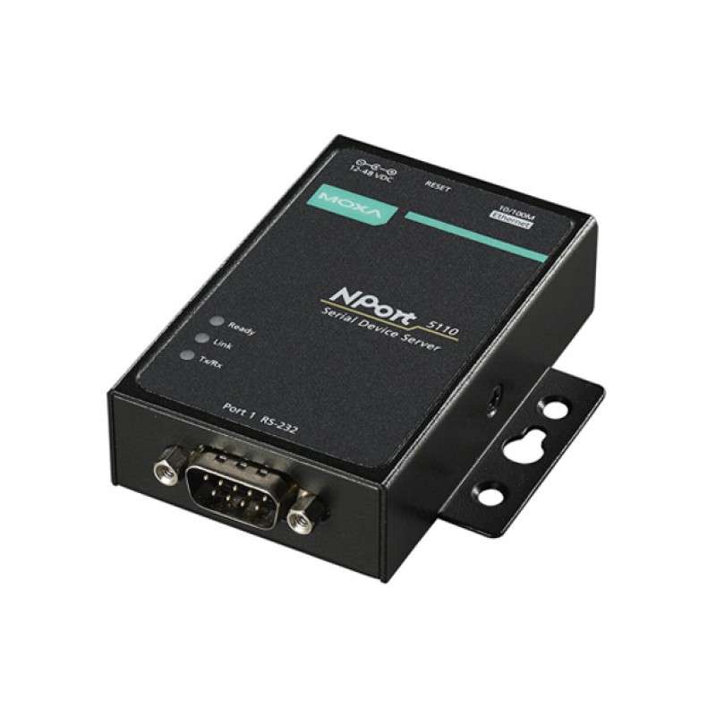 MOXA NPort 5110 w/ Adapter Serial to Ethernet Device Server