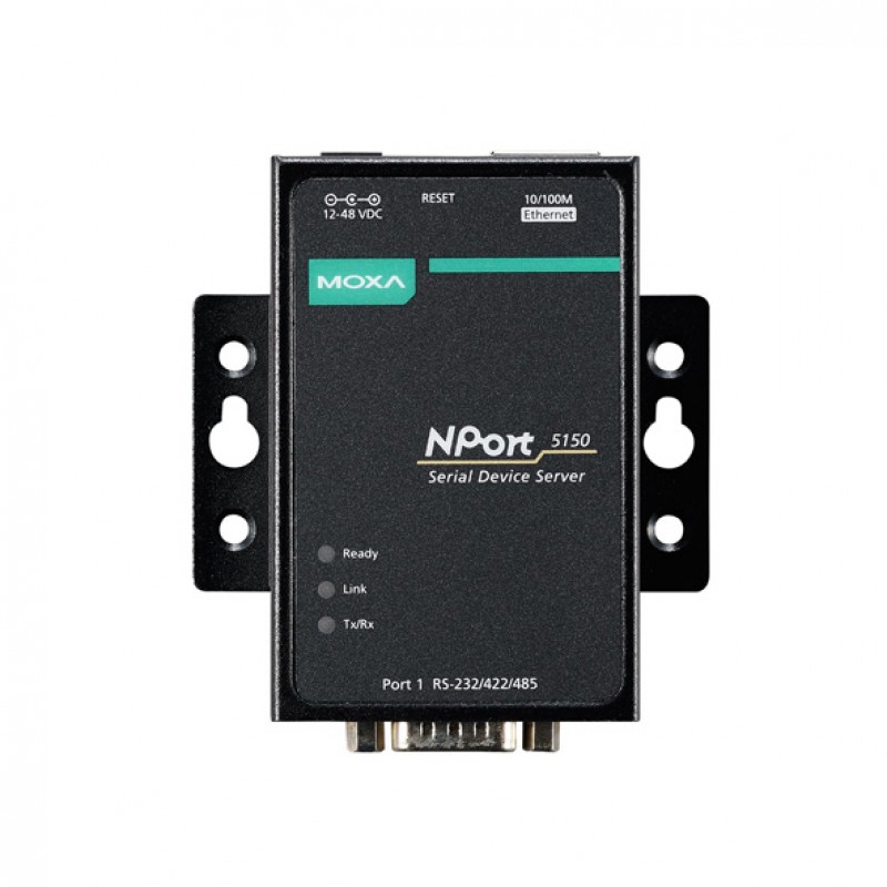 MOXA NPort 5150 w/ Adapter Serial to Ethernet Device Server