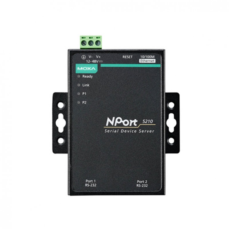 MOXA NPort 5210 w/o Adapter Serial to Ethernet Device Server