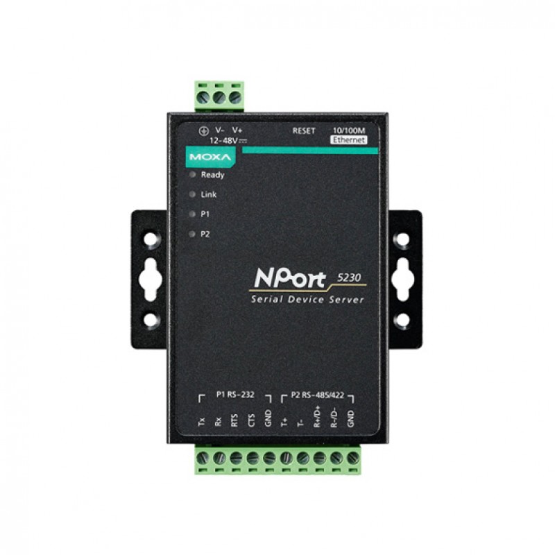 MOXA NPort 5230 w/ Adapter Serial to Ethernet Device Server