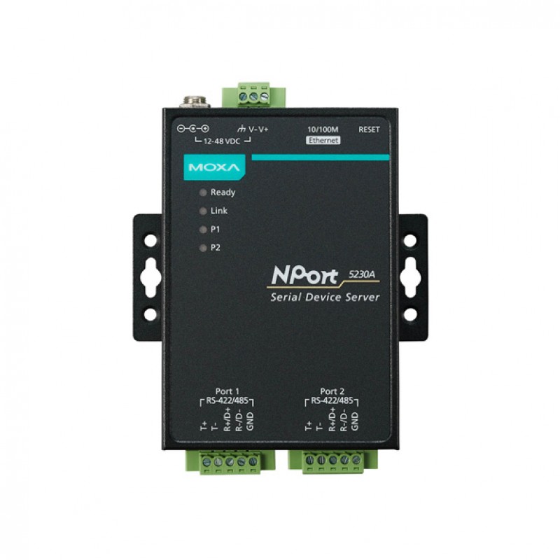 MOXA NPort 5230A w/ Adapter Serial to Ethernet Device Server