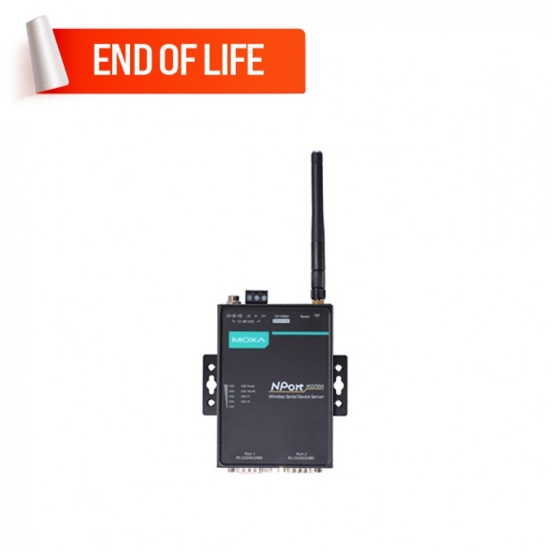 MOXA NPort W2250A-EU Serial to Wireless Device Server