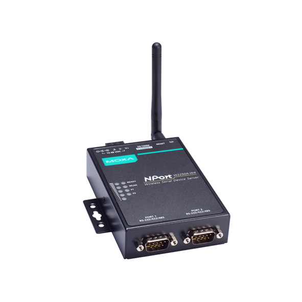 MOXA NPort W2250A-W4-T-EU Serial to Wireless Device Server