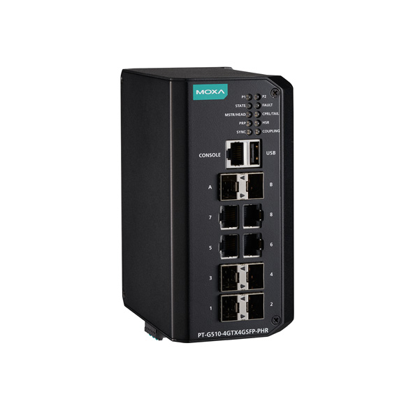 MOXA PT-G510-4GTX4GSFP-PHR-HV Managed Ethernet Switch