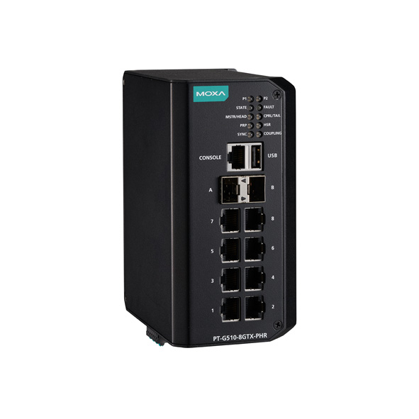 MOXA PT-G510-8GTX-PHR-HV-CT Managed Ethernet Switch