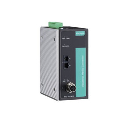 MOXA PTC-101-M12-S-SC-LV-CT-T Ethernet To Fiber Converter