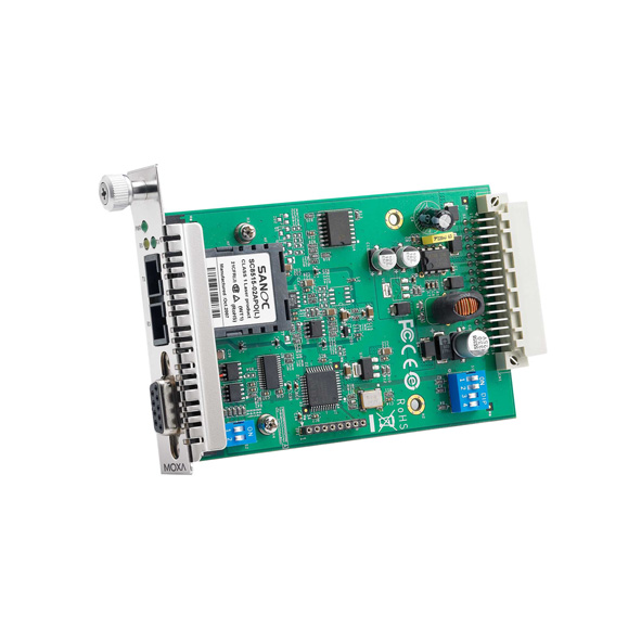 MOXA TCF-142-S-SC-RM Serial to Fiber Slide-in Module