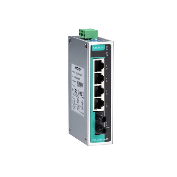 MOXA EDS-205A-M-ST-T Unmanaged Ethernet Switches