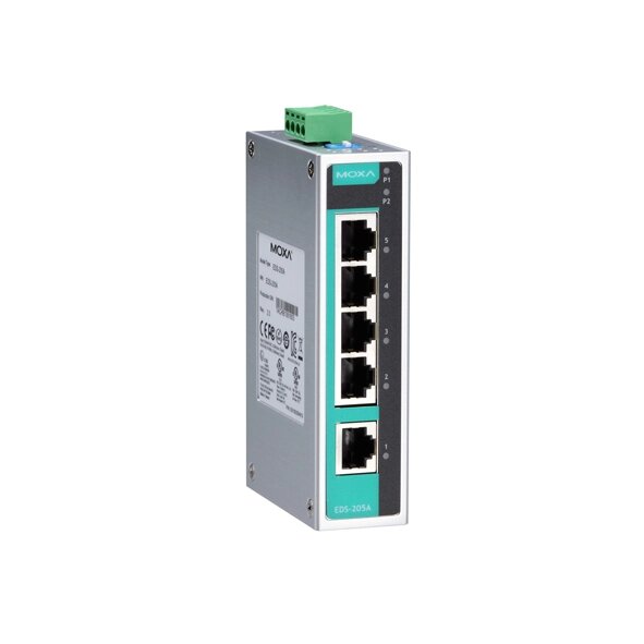 MOXA EDS-205A-T Unmanaged Ethernet Switches