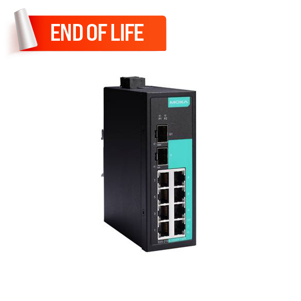 MOXA EDS-210A-1GSFP-1SFP-T Unmanaged Ethernet Switches