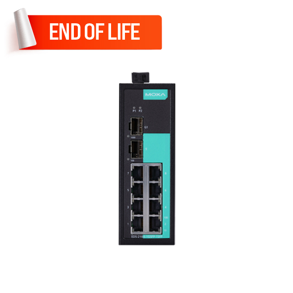 MOXA EDS-210A-1GSFP-1SFP-T Unmanaged Ethernet Switches