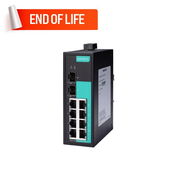 MOXA EDS-210A-1GSFP-1SFP Unmanaged Ethernet Switches