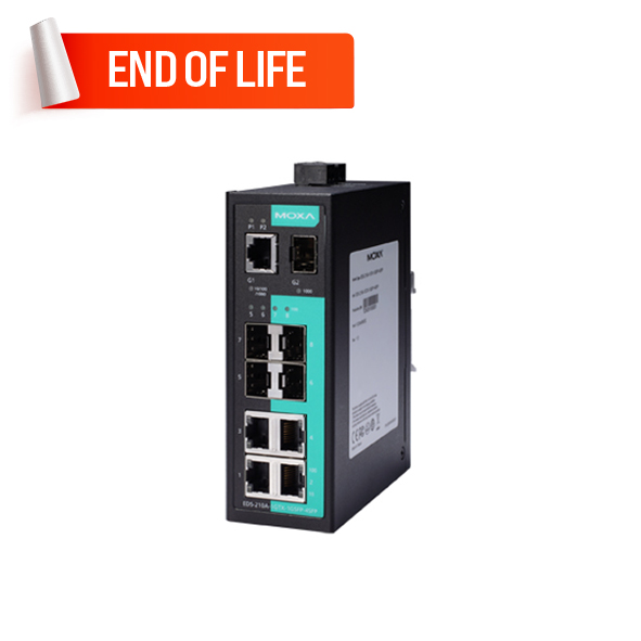 MOXA EDS-210A-1GTX-1GSFP-4SFP-T Unmanaged Ethernet Switches