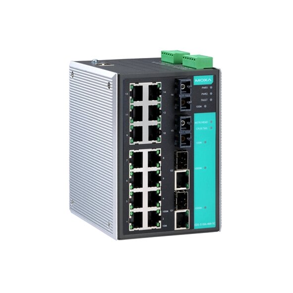 MOXA EDS-518A-SS-SC-T Managed Ethernet Switches