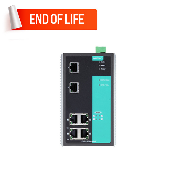 MOXA EDS-P506A-4PoE-T Managed Ethernet Switches