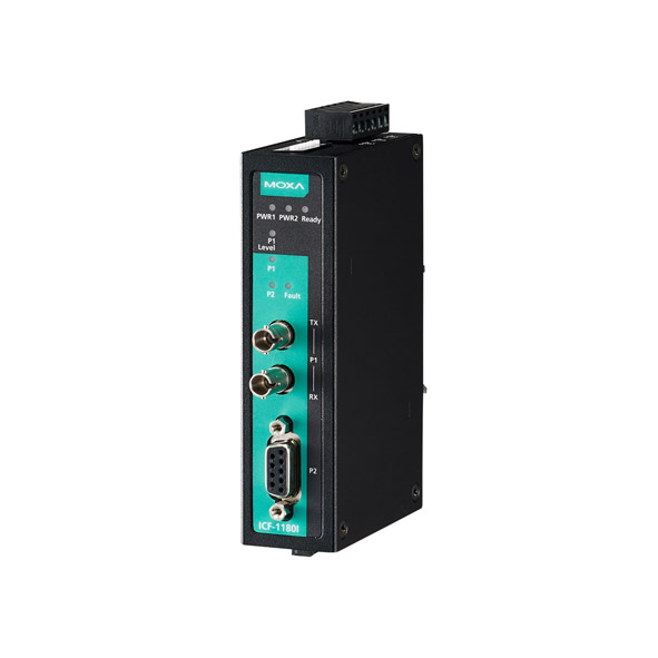 MOXA ICF-1180I-M-ST-T PROFIBUS to Fiber Converter