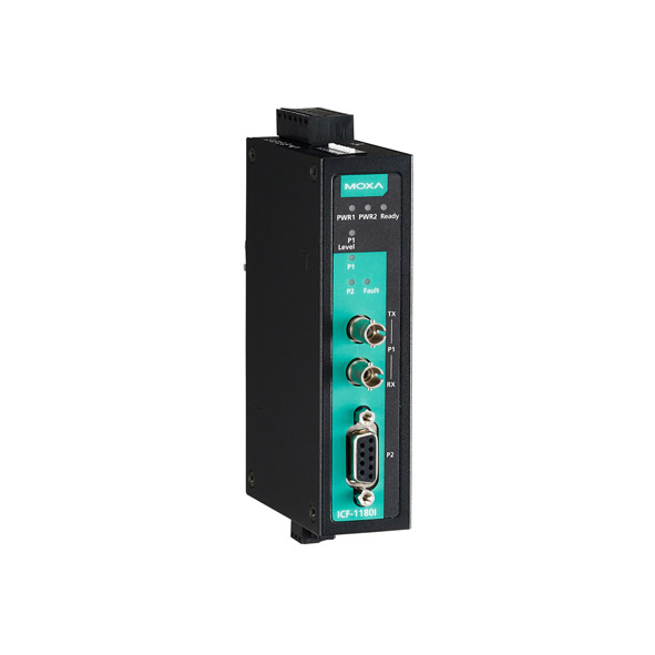 MOXA ICF-1180I-S-ST-T PROFIBUS to Fiber Converter