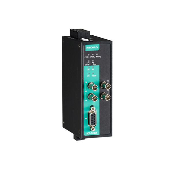 MOXA ICF-1280I-S-ST-T PROFIBUS to Fiber Converter