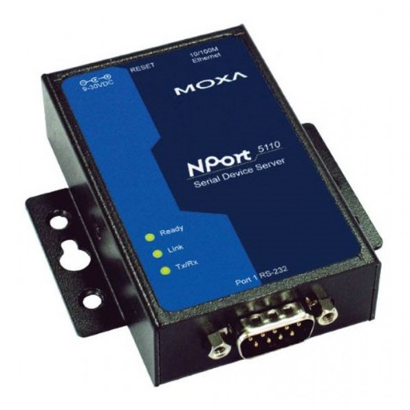 MOXA NPORT 5110: Serveur d'appareils, 1 x RJ45, 1 x RS-232, DB9 chez  reichelt elektronik
