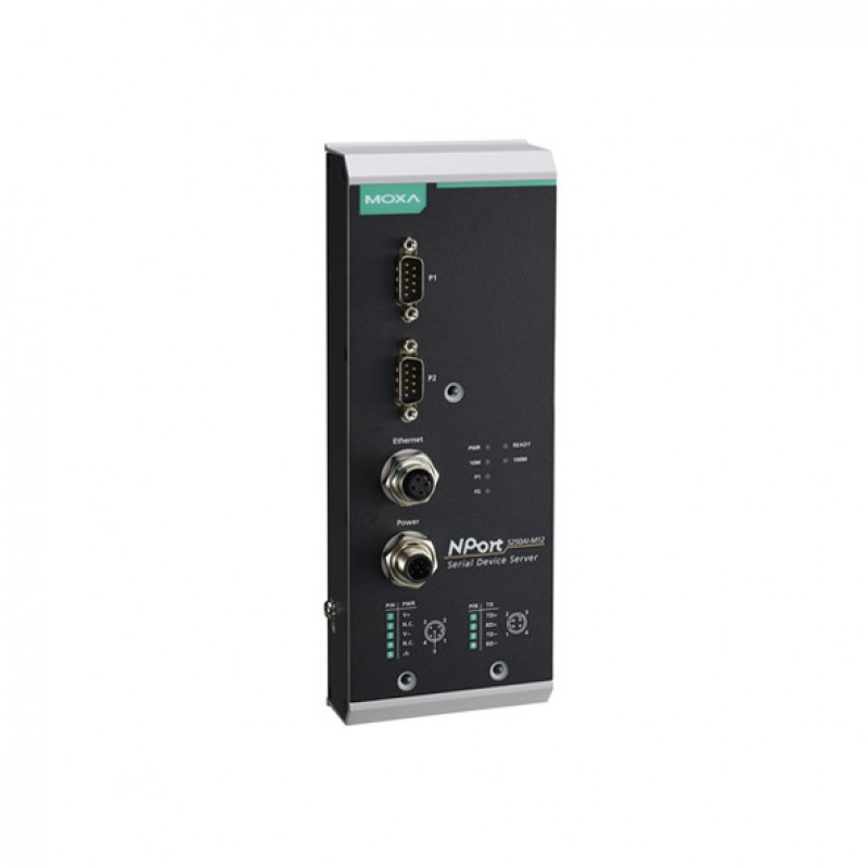 MOXA NPort 5250AI-M12-T Serial to Ethernet Device Server