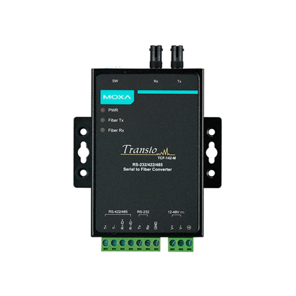 MOXA TCF-142-M-ST Serial to Fiber Converter