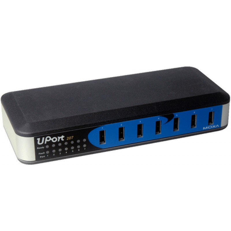 Easy World | MOXA UPort 207 7-Port Industrial USB Hub