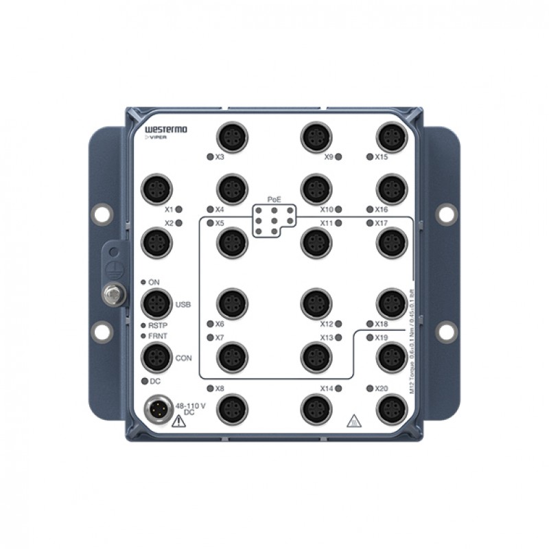 Westermo Viper-3520-T12-P8-HV-PPC Managed Ethernet Switch