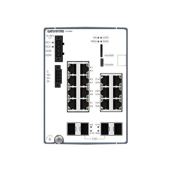 Westermo Lynx-3518-F2G2.5-F2G-T14G-LV Managed Ethernet Switch